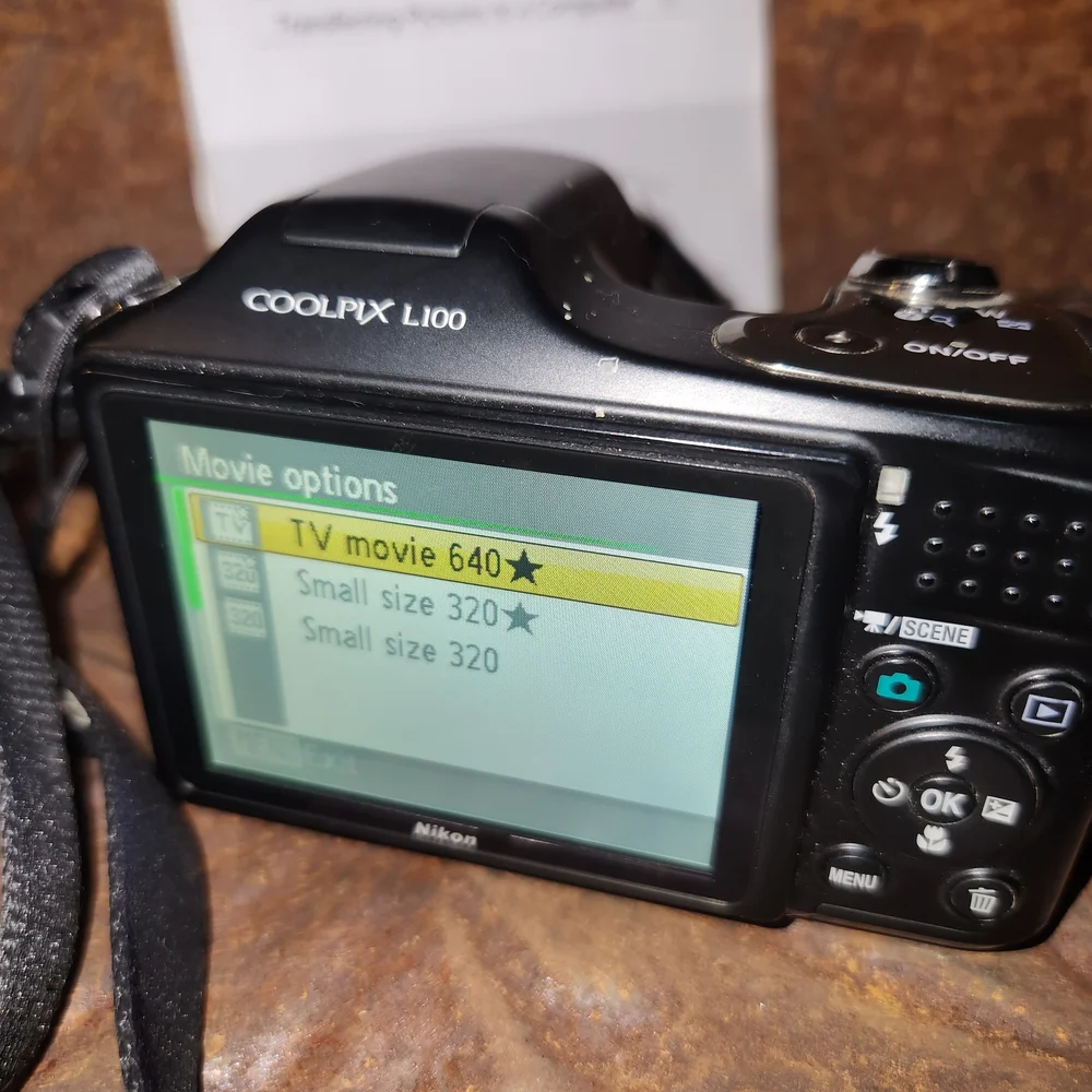 Nikon COOLPIX L100 Black Digital Camera with 15x Zoom